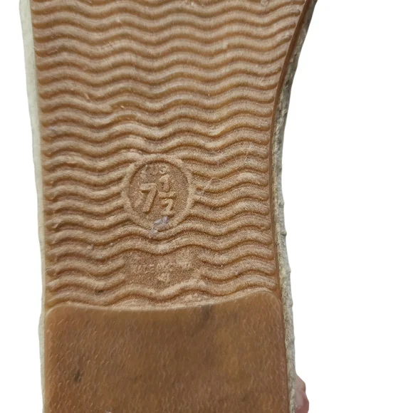 EUC Soludos Women's Elephant Embroidered Smoking Slipper Espadrilles In Sand - Picture 10 of 11